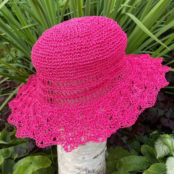 Virkattu paperilankahattu, ilmainen ohje