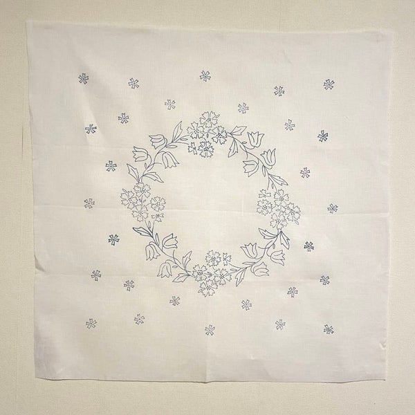 Piirretty liina 70 x 70 cm, koruommel art 0090