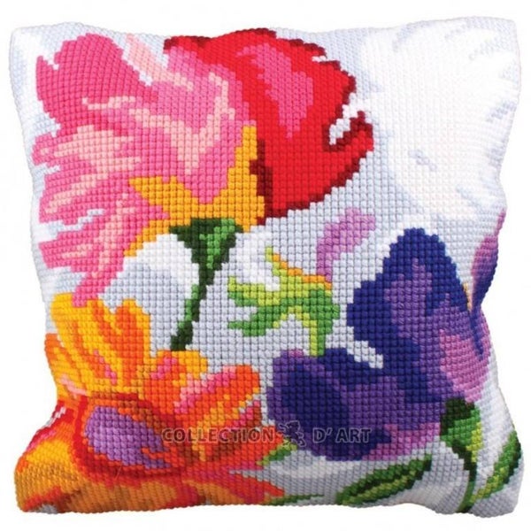 Ristipistotyynypakkaus 5.227 Stylish flowers, Collection D&acute;Art