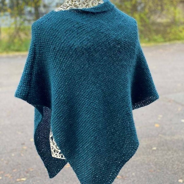 Neulottu poncho, ilmainen ohje