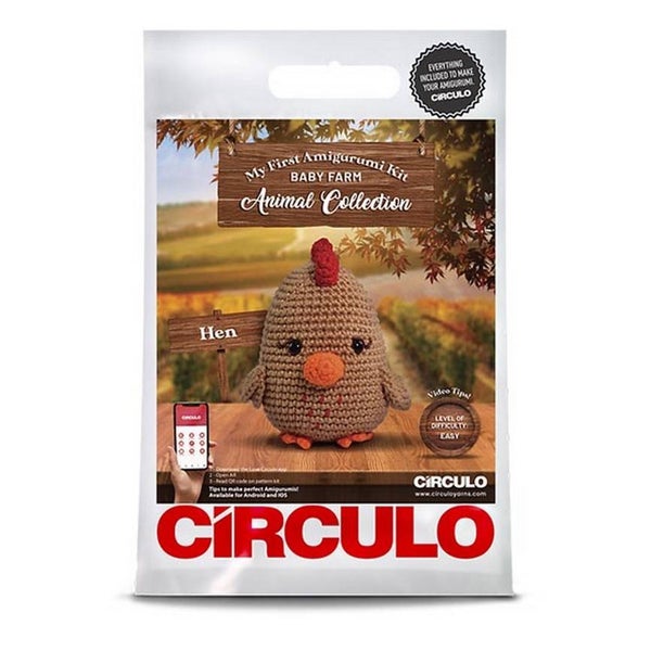 Maatilan el&auml;imet - amigurumisetti Hen