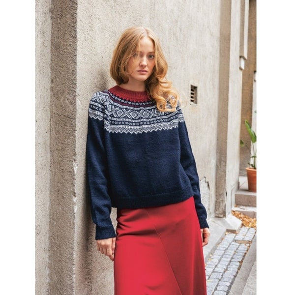 2510-02 Marius naisten pusero Neuleohje suomeksi