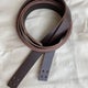 PetiteKnit Leather Straps for French Market Bag Tumman ruskea